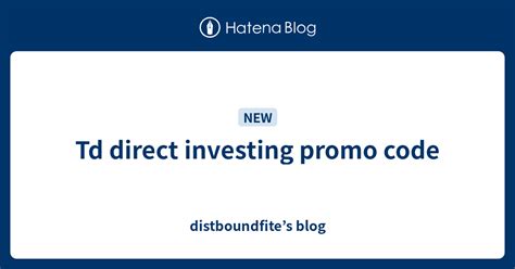 td direct investing promotion.